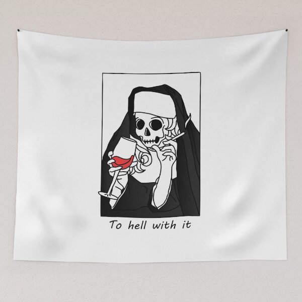 Item preview, To hell with it - Nun Sister Of Evil  designed and sold by therealsadpanda.
