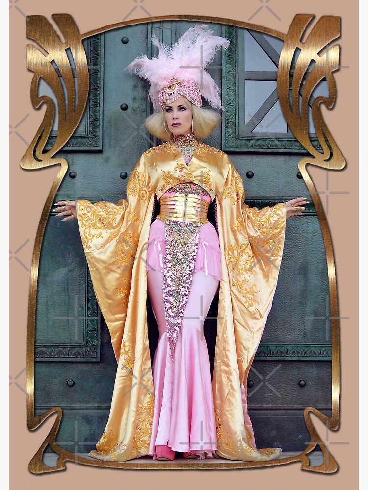 gold burlesque dress The Showgirl Dress Celebrity Luxury Stage Fashion ATÉLIER JIVOMIR – Jivomir  Domoustchiev main image 0