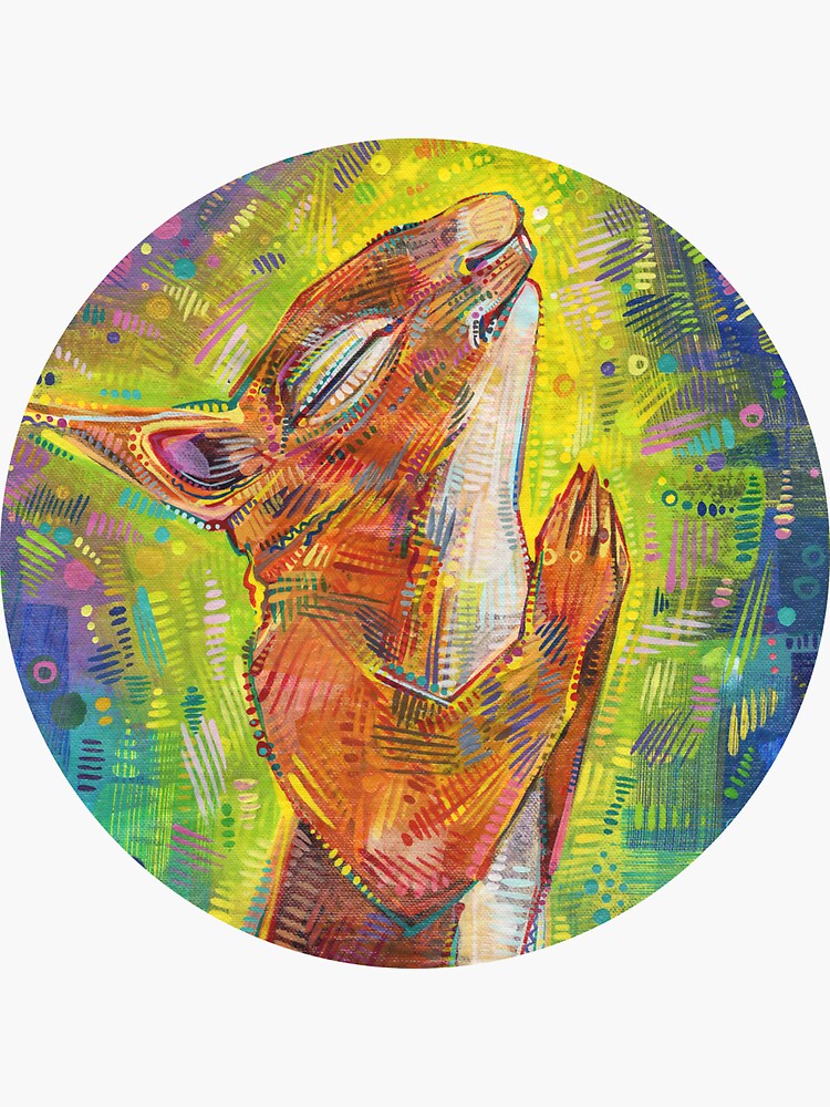 Praying Squirrel Painting - 2014 by gwennpaints