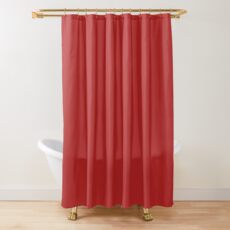 Beautiful Cushions/ Plain Firebrick Shower Curtain