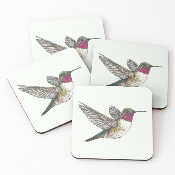 Item preview, Ruby Throated Hummingbird designed and sold by SerenSketches.