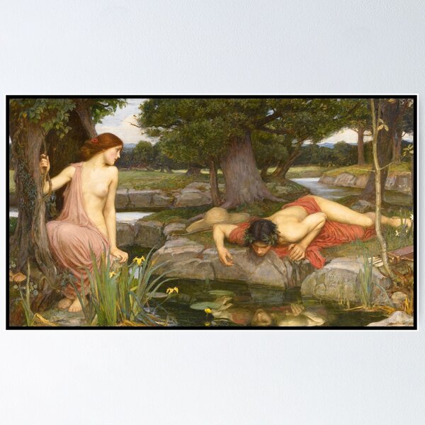Item preview, Echo and Narcissus (1903) By J W Waterhouse  designed and sold by knightsydesign.
