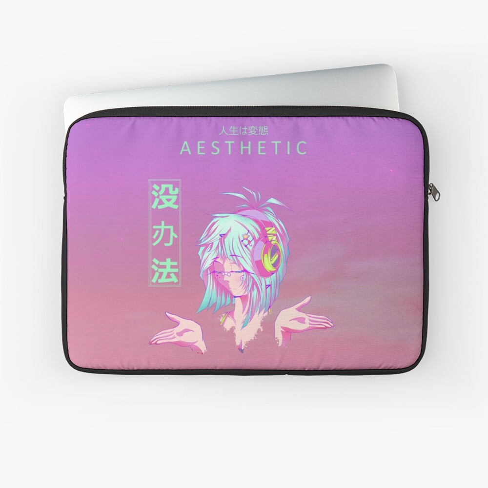 Aesthetic Anime Girl Mei Banfa With Background Ipad Case Skin By Zimonov Redbubble