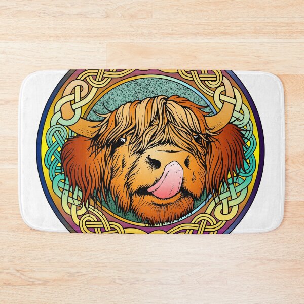 Item preview, Highland Cow, Highland Moo, Celtic Knot Design designed and sold by Teri Sherman.