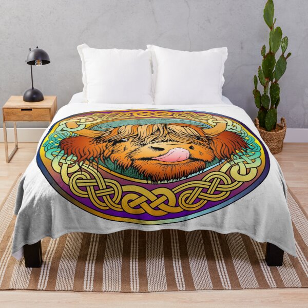 Item preview, Highland Cow, Highland Moo, Celtic Knot Design designed and sold by Teri Sherman.