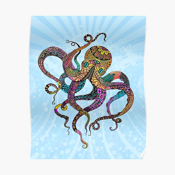 Electric Octopus Poster