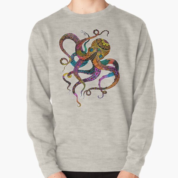 Electric Octopus Pullover Sweatshirt