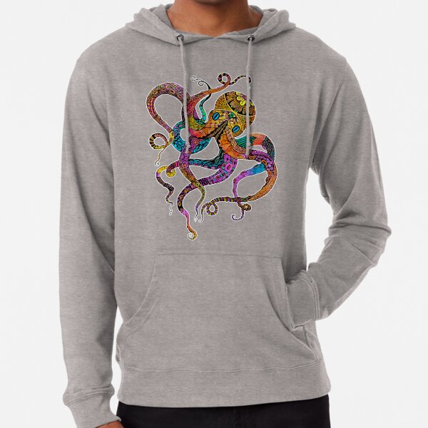 Electric Octopus Lightweight Hoodie