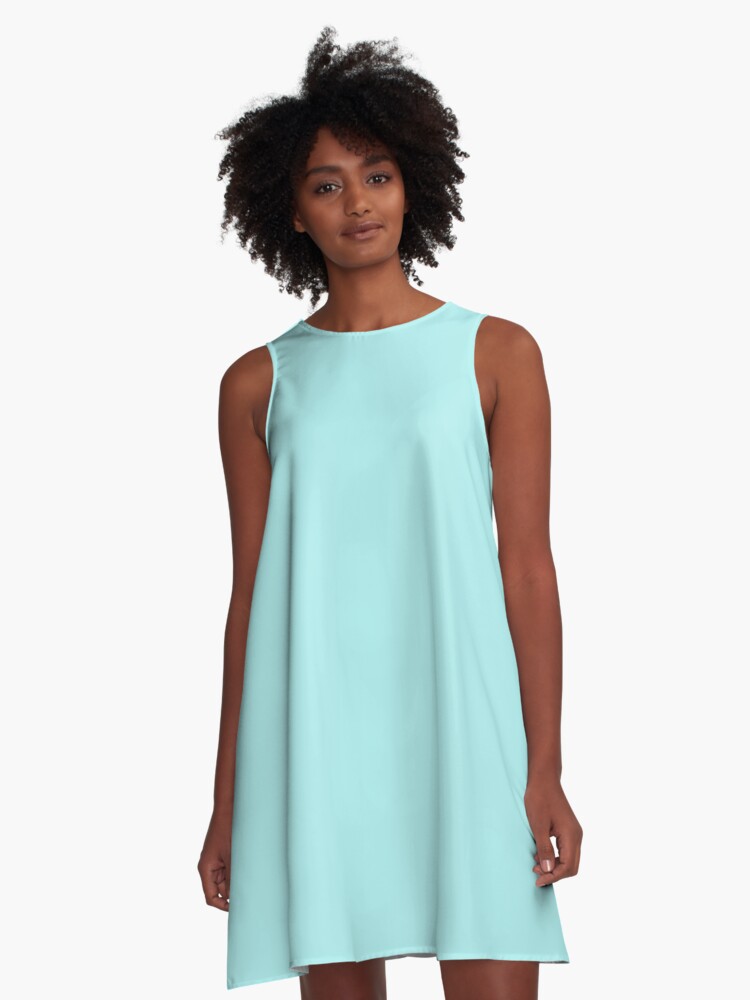 plain turquoise dress