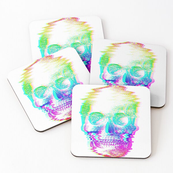 Item preview, Copy of Glitchy Skull-Neon Version designed and sold by typoedheart.