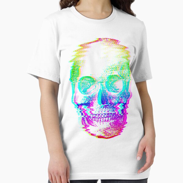 Copy of Glitchy Skull-Neon Version Essential T-Shirt