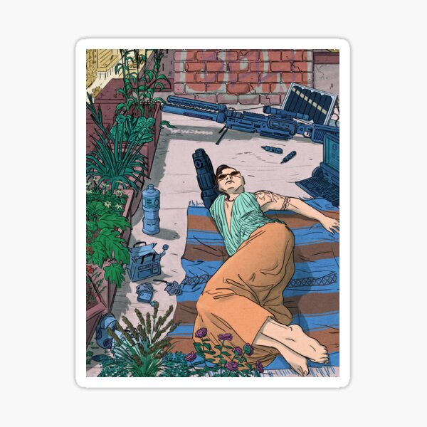 Summer in the Mega-City Sticker