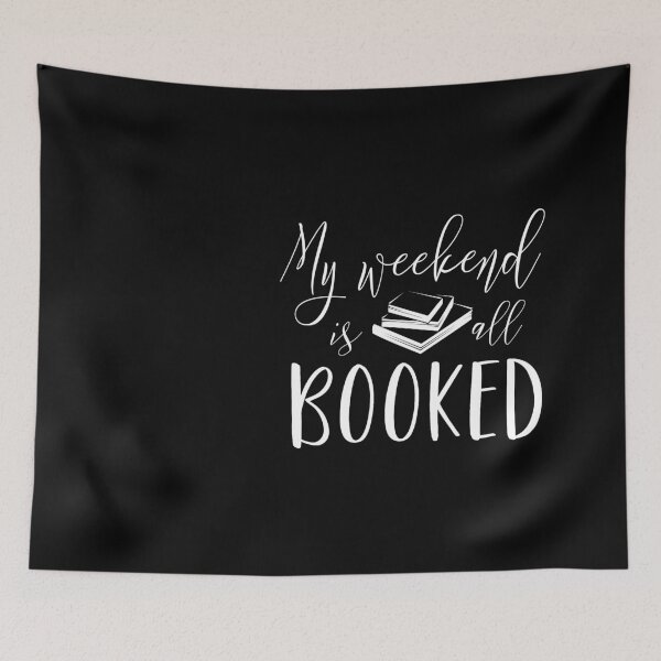Item preview, My Weekend is All Booked - Vneck Or - Reading Book Reading librarian gift, FT61 designed and sold by MentDesigns.