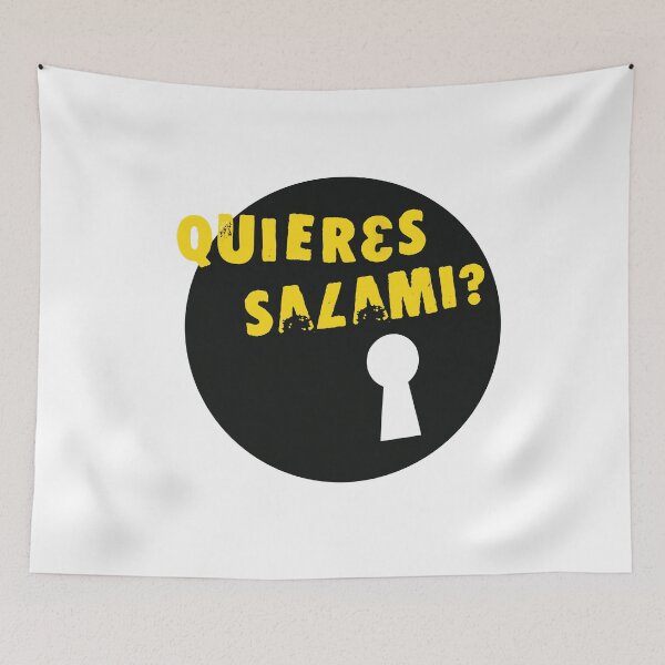 Item preview, ¿Quieres Salami? Diseño Blanco designed and sold by TheTarotShop.