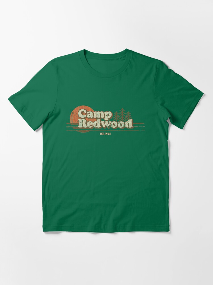 Aperçu 3 sur 7. T-shirt essentiel avec l'œuvre Camp Redwood 1984 créée et vendue par jacobcdietz.