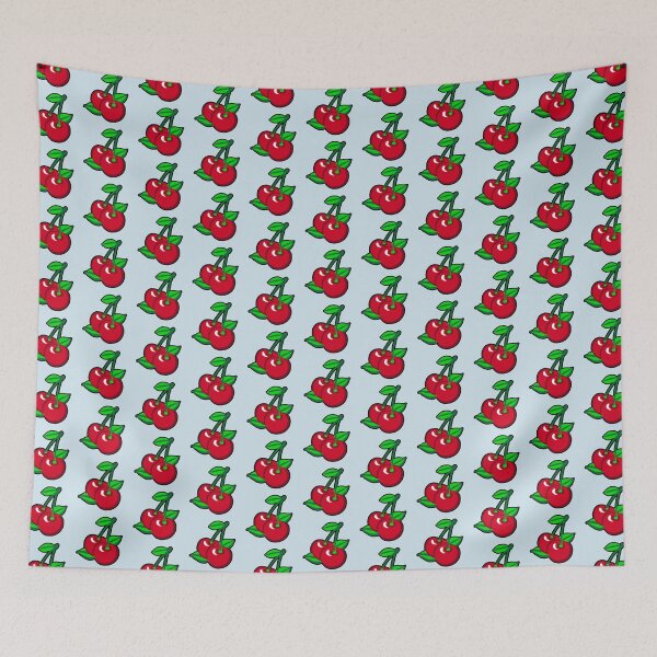 Item preview, Cartoon Red Green Black Cherries Fruit Graphic designed and sold by Digital Homestead.