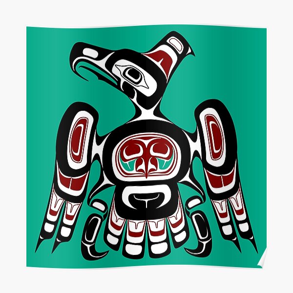 Northwest Pacific coast Kaigani Thunderbird Poster