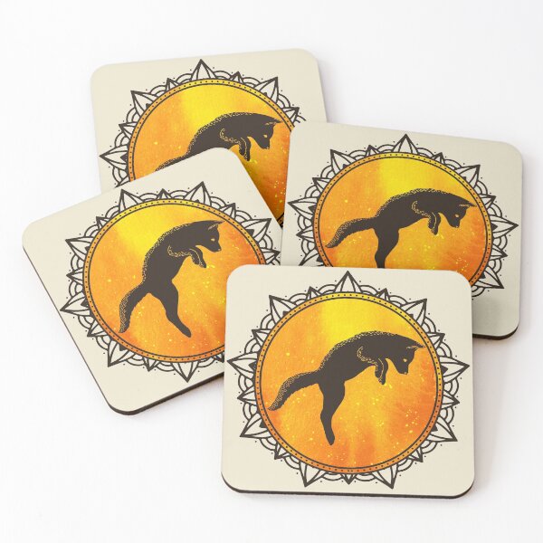 Item preview, Framed Mandala Fox Silhouette designed and sold by UnlikelyBeard.