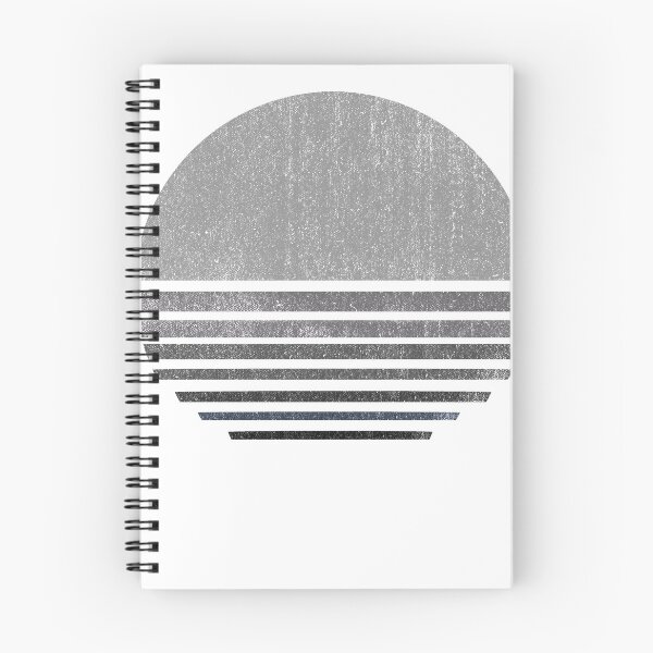 Item preview, Cool Retro Sunrise Grey designed and sold by PopArtdom.