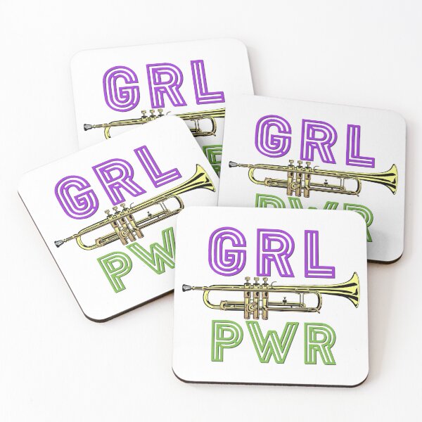 Item preview, (Girl Power) GRL PWR - Trumpet designed and sold by BandMomDesigns.