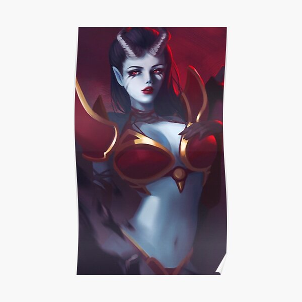 Queen of Pain / DOTA 2 Print Design. Poster