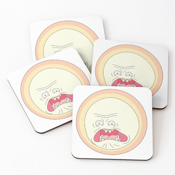 Screaming Sun Coasters (Set of 4)