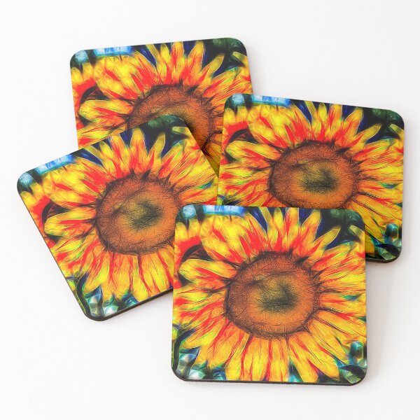 Item preview, Kaleidoscope Sunflower Art designed and sold by Londonimages.