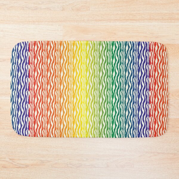 Item preview, Rainbow Zebra Pattern Print designed and sold by ValeriesGallery.