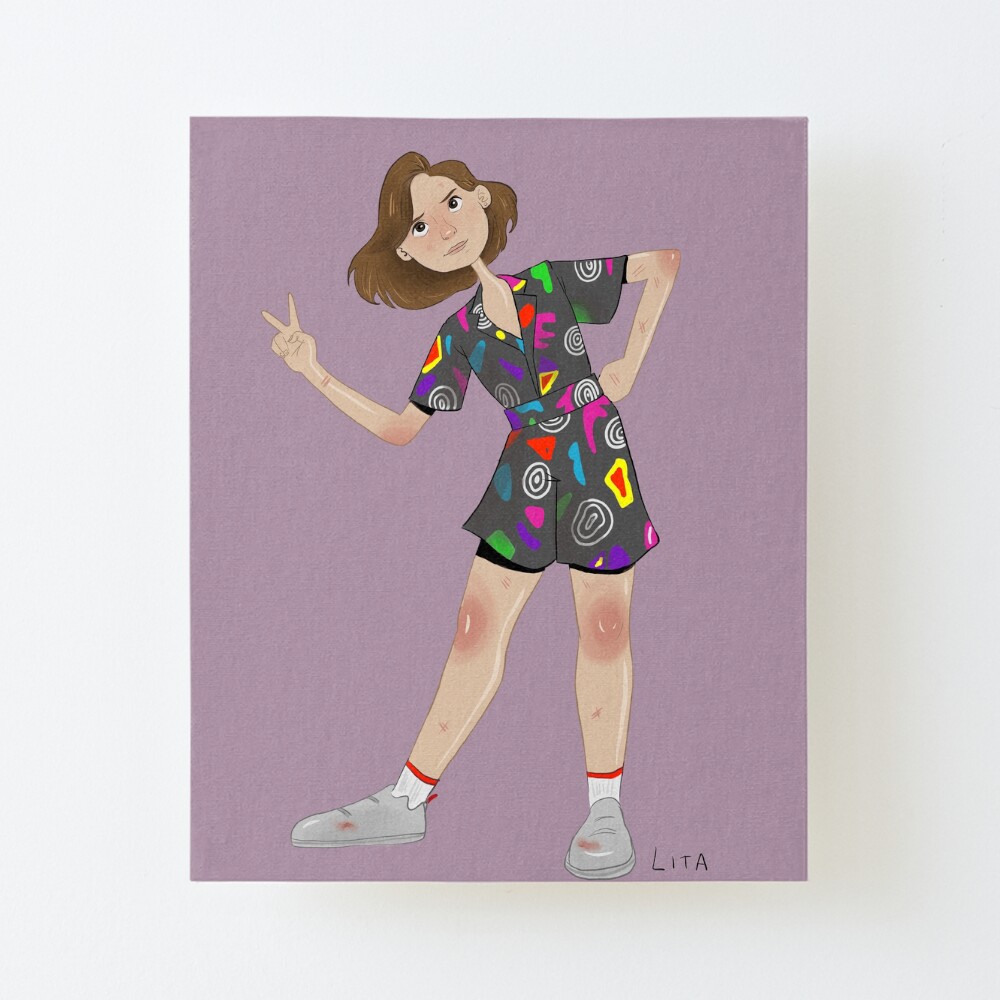 Dessin Eleven Stranger Things Facile Saison 3 Impression rigide avec l'œuvre « Eleven Stranger Things season 3 millie Bobby brown » de l'artiste Diamond Lita | Redbubble