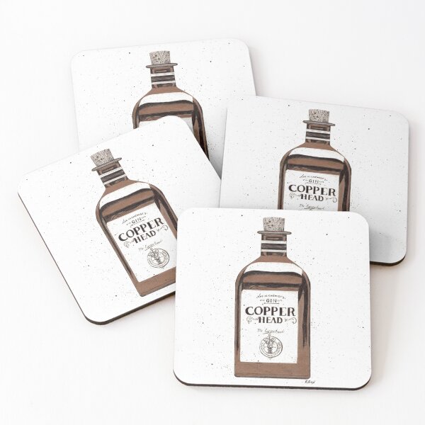 Item preview, Copperhead Gin Painting, Gin Print, Gin Art, Wall Art designed and sold by R Bex.