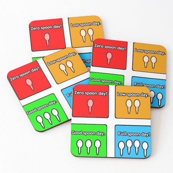 Item preview, Spoon Level Communication Stickers - Set 1 (Bright) designed and sold by Jamie-Leigh Williams.