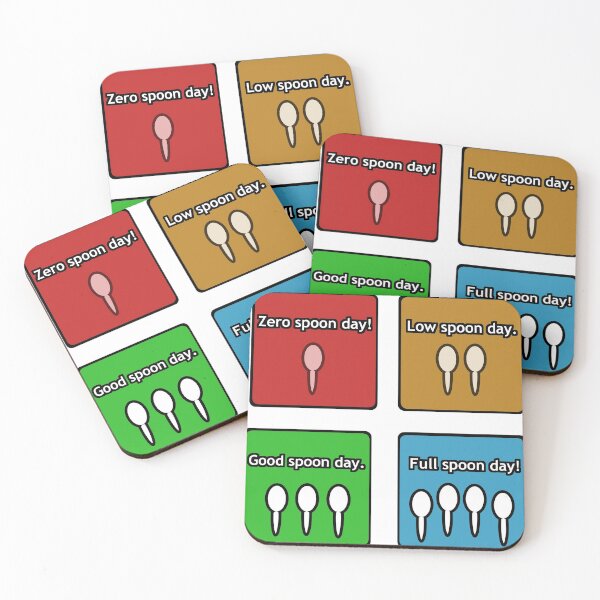 Item preview, Spoon Level Communication Stickers - Set 1 (Dull) designed and sold by Jamie-Leigh Williams.
