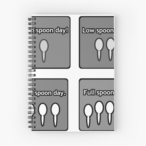 Item preview, Spoon Level Communication Stickers - Set 1 (Grey) designed and sold by Jamie-Leigh Williams.