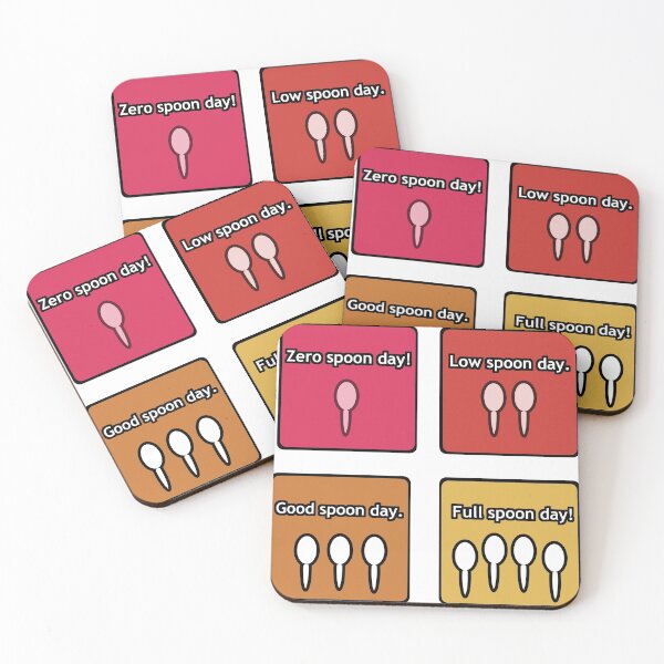 Item preview, Spoon Level Communication Stickers - Set 1 (Warm) designed and sold by Jamie-Leigh Williams.