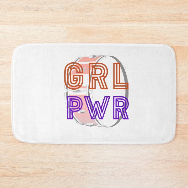 Item preview, (Girl Power) GRL PWR - Bass Drum designed and sold by BandMomDesigns.