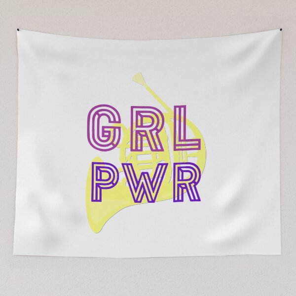 Item preview, (Girl Power) GRL PWR - French Horn designed and sold by BandMomDesigns.
