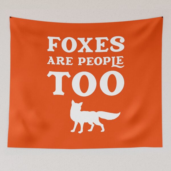 Item preview, Foxes Are People Too Cute Fox Silhouette designed and sold by DirtyOnion.