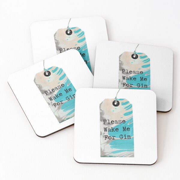 Item preview, MarbledTag : Please Wake Me For Gin designed and sold by MarbleCloud.