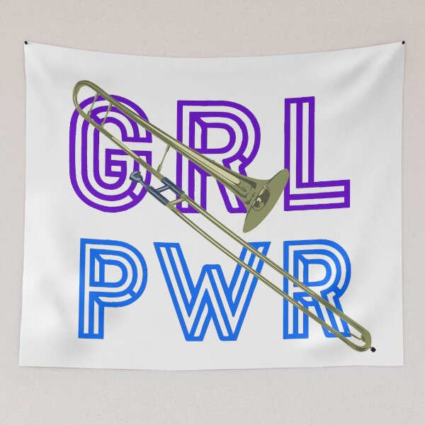 Item preview, (Girl Power) GRL PWR - Trombone designed and sold by BandMomDesigns.