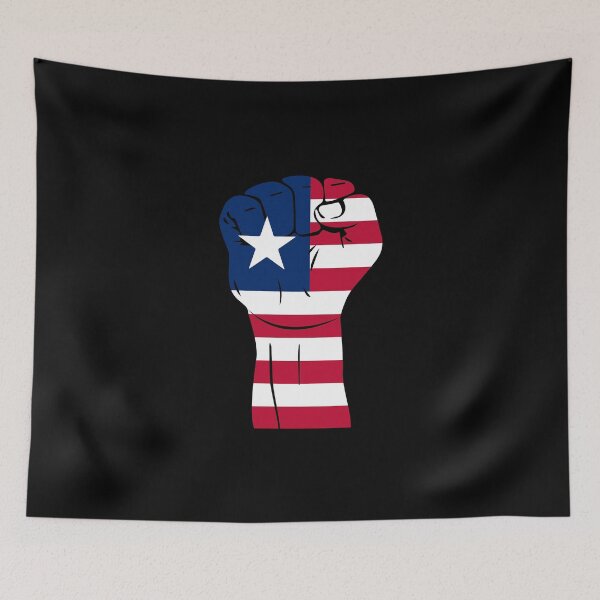 Item preview, RAISED FIST LIBERIA designed and sold by NattyWear.