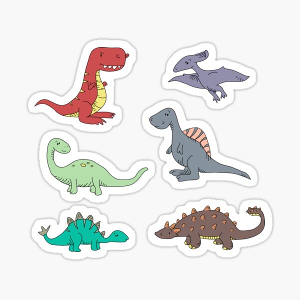 Item preview, Dinosaur stickers designed and sold by MysticFoxy.