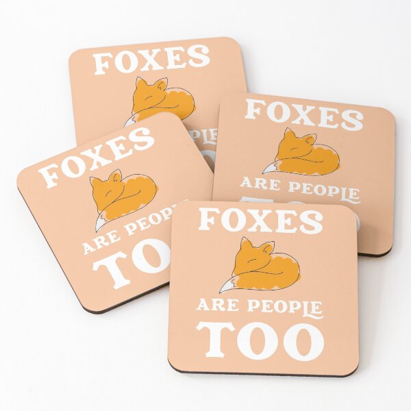 Item preview, Foxes Are People Too Cute Against Hunting Design designed and sold by DirtyOnion.