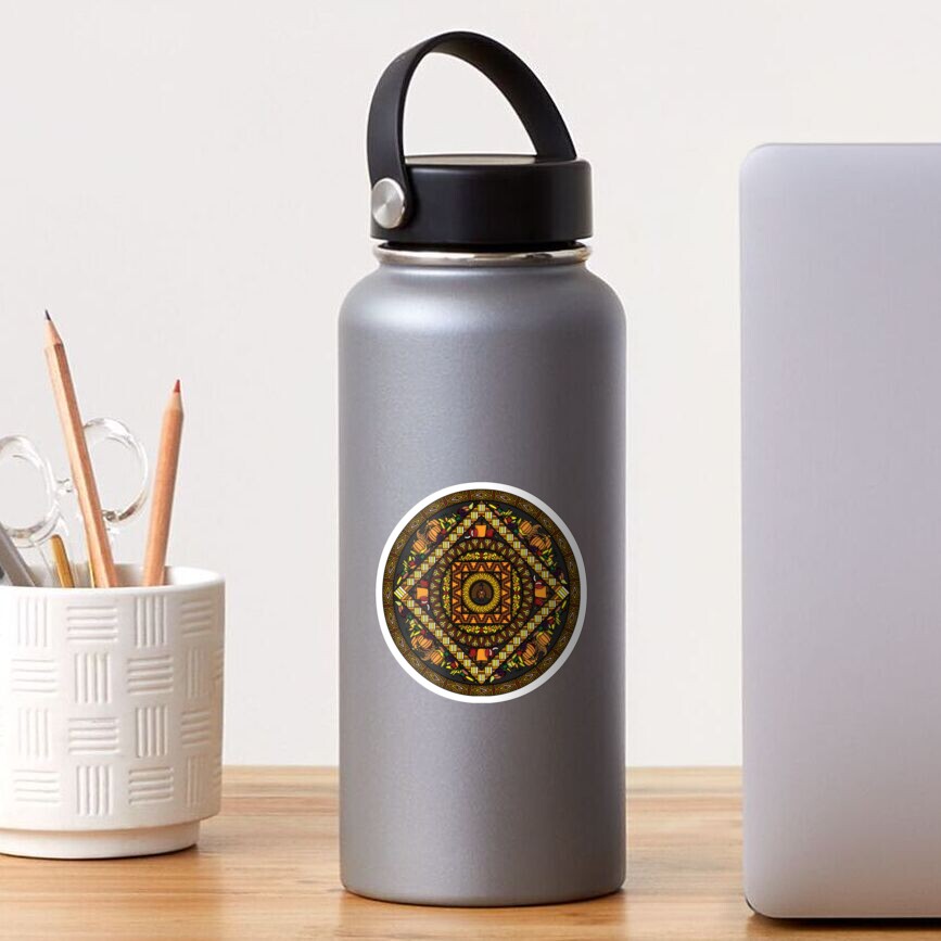 Thanksgiving Icons Mandala Sticker