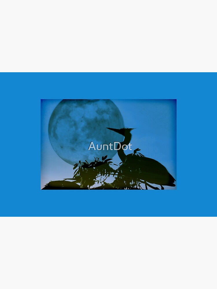 Blue Heron, Blue Moon by AuntDot