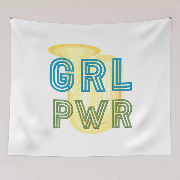 Item preview, (Girl Power) GRL PWR - Tuba designed and sold by BandMomDesigns.