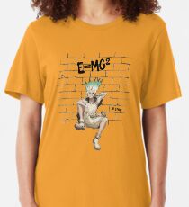 Dr Stone - Senku graffiti Slim Fit T-Shirt