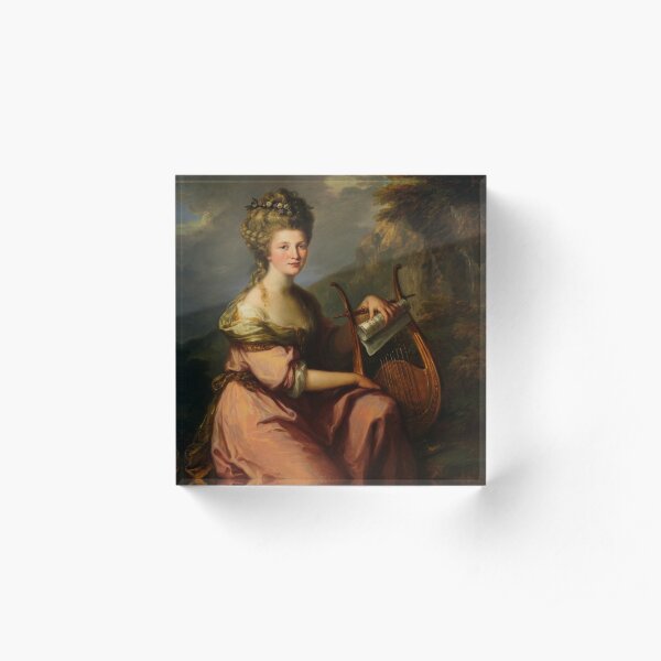 Angelica Kauffman - Portrait of Sarah Harrop Acrylic Block
