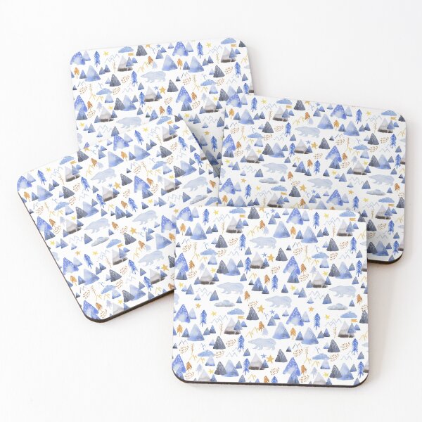 Item preview, mountains and polar bears designed and sold by Kimmygowland.