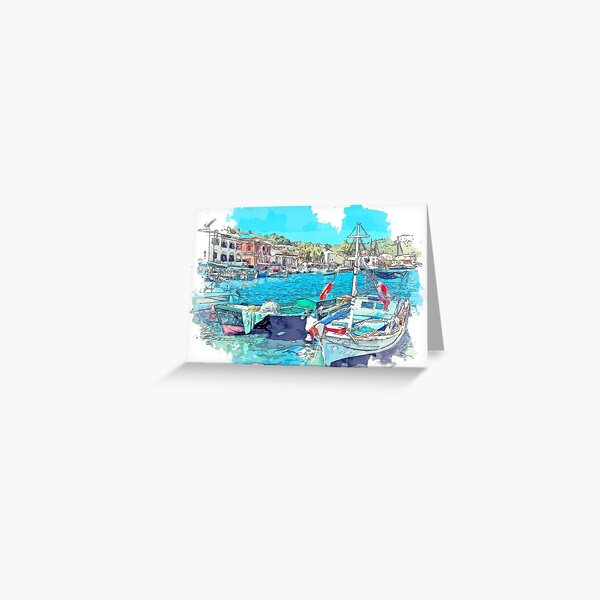 Item preview, Gaios Harbour, Paxos, Greece designed and sold by John Novis.