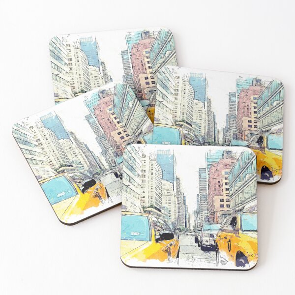 Item preview, Yellow Taxi Cabs, New York designed and sold by John Novis.